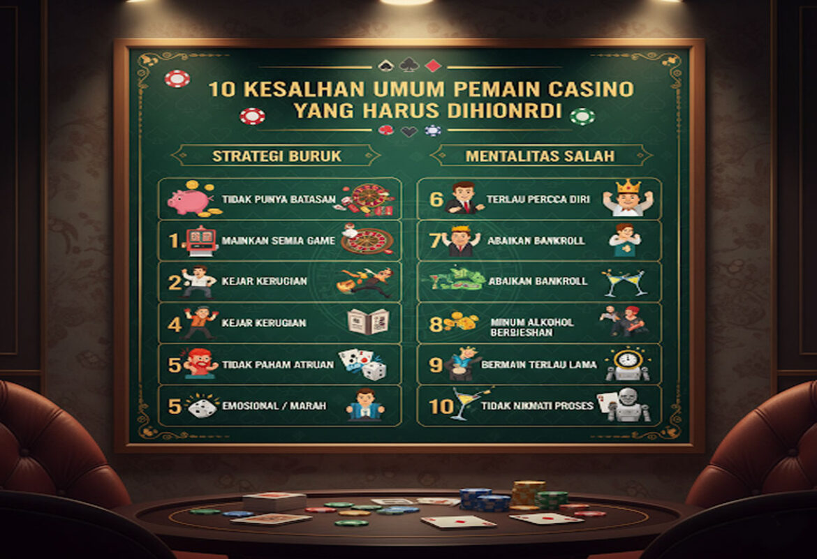 10 Kesalahan Umum Pemain Casino yang Harus Dihindari